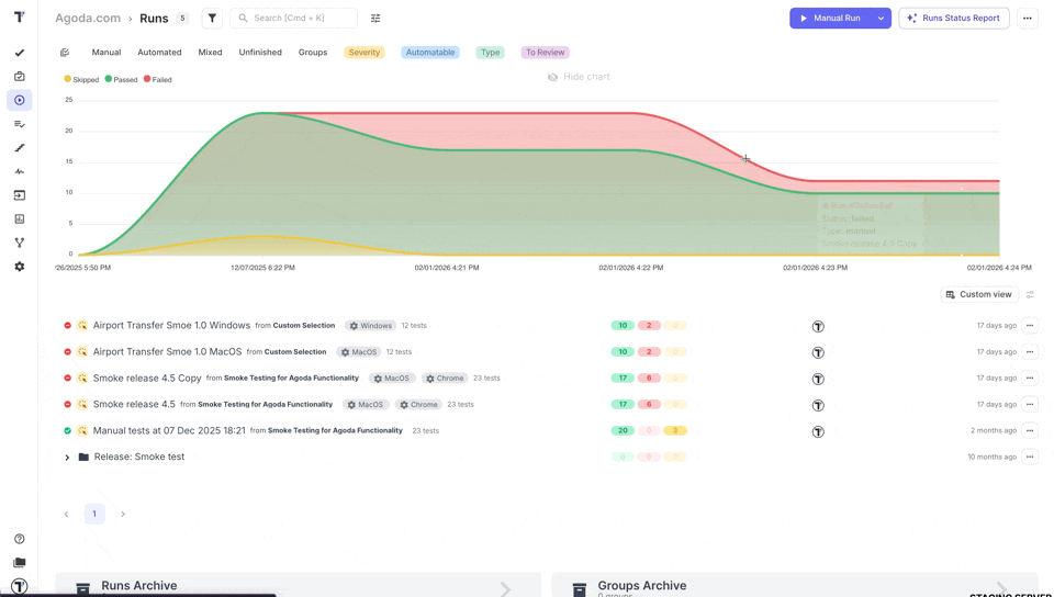 Testomat.io - Multi-Select Suite IDs